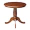 International Concepts Round 30 in Round Top Pedestal Table, 28.9 inH, Espresso, 30 W, 30 L, 28.9 in H, Wood, Espresso K581-30RT - alternate 3